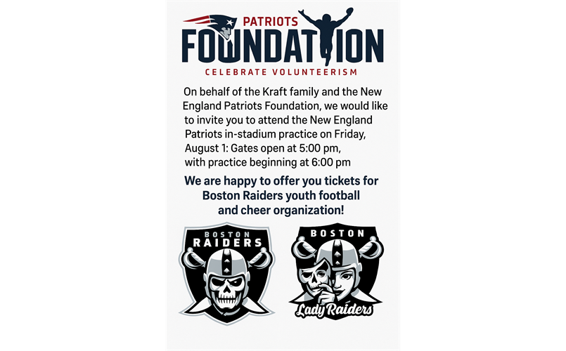 Raiders Family Day with the Patriots  
